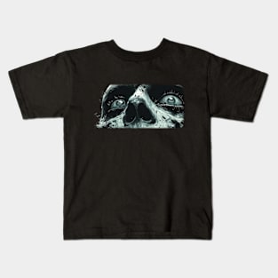 Death looking out close up on the eyes. Kids T-Shirt